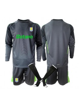 Aston Villa Målvakt Replika Hemmakläder Barn 2025-26 Långärmad (+ byxor)